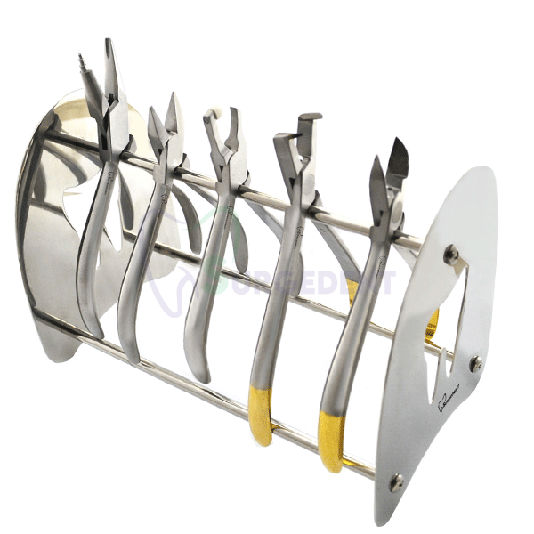 MEDSPO Orthodontic TC Plier Set – Distal Cutter, Bracket Remover, Wire Bender & More (Stainless Steel)